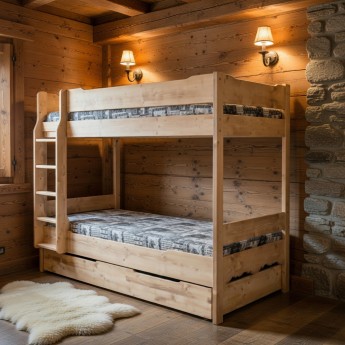 Lit superposé sapin massif...