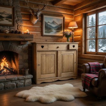 Bahut 2 portes coulissantes...