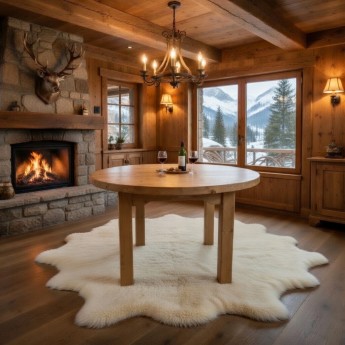 Table ronde sapin massif...