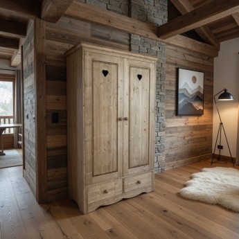 Armoire 2 portes 2 tiroirs...