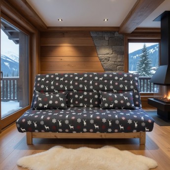 Clic-Clac montagne socle bois