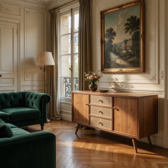 Buffet acacia 2 portes 3...