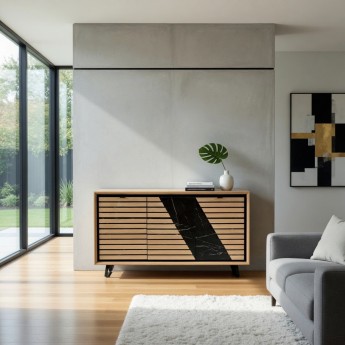 Buffet chêne blanchi 3...