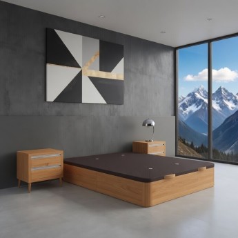 Lit coffre gain de place...