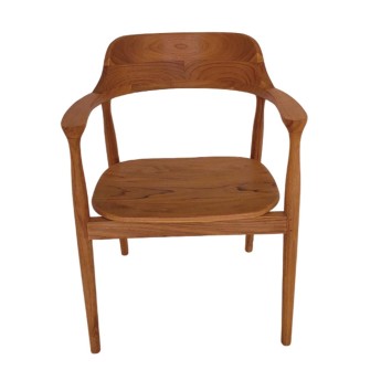 Chaise accoudoirs en bois...