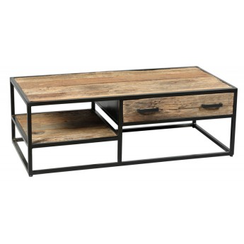 Meuble TV 1 tiroir teck massif