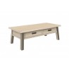 Table basse pied métal 1 tiroir chêne Table basse pied métal 1 tiroir chêne