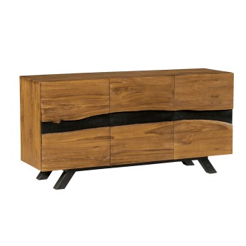 Buffet teck massif 3 portes...