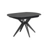 Table céramique ovale allonges intégrées en rotation Table céramique ovale allonges intégrées en rotation