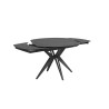 Table céramique ovale allonges intégrées en rotation Table céramique ovale allonges intégrées en rotation
