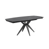 Table céramique ovale allonges intégrées en rotation Table céramique ovale allonges intégrées en rotation