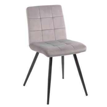 Chaise velours design pieds...