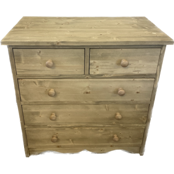 Commode 5 tiroirs bois massif
