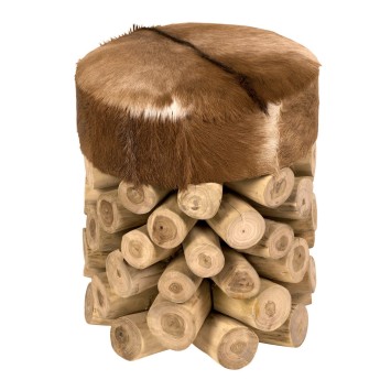 Tabouret rondin bois massif...