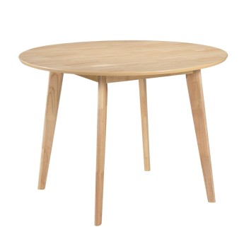 Table ronde bois naturel