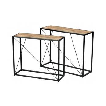 Console gigogne en bois et...