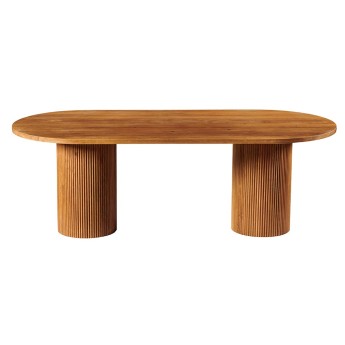 Table ovale chêne huilé