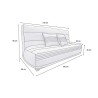 Banquette convertible clic-clac Camille couchage130 Banquette convertible clic-clac Camille couchage130
