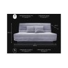 Banquette convertible clic-clac Camille couchage130 Banquette convertible clic-clac Camille couchage130