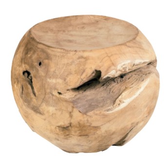 Tabouret teck massif