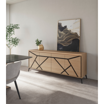 Buffet 4 portes chêne Zagas...