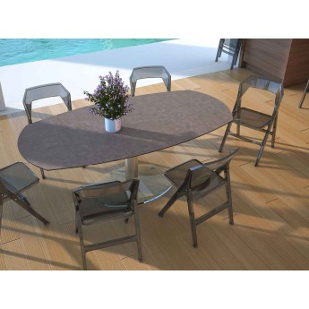 Chaise transparente fumé...