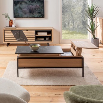 Table basse relevable chêne...