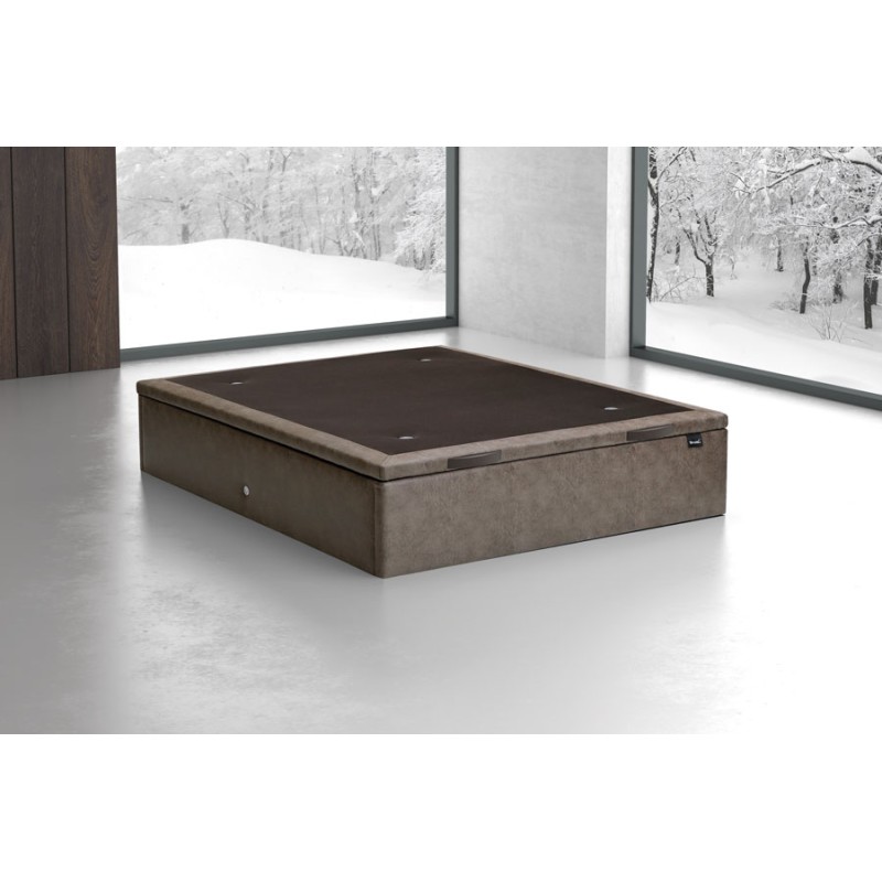 Lit coffre Albert tissu