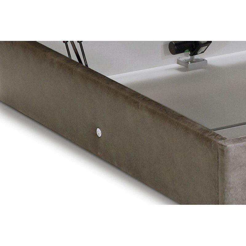 Lit coffre Albert tissu