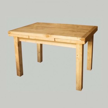 Table sapin massif avec allonges intégrées
