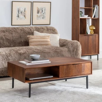 Table basse 1 porte bois de...