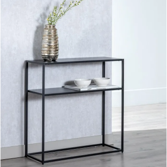 Meuble etagére en métal noir