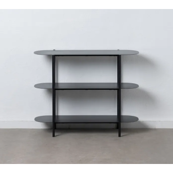 Meuble etagére en métal noir