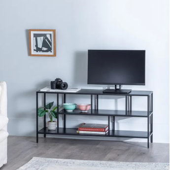 Meuble etagére en métal noir