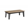 Table basse chêne et métal Table basse chêne et métal