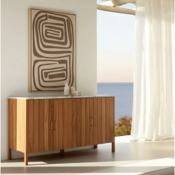 Buffet 3 portes bois d'acacia