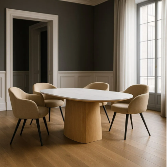Table scandinave ovale...