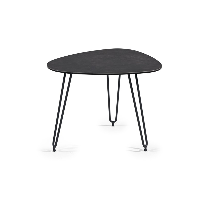 Table basse petite galet plateau céramique