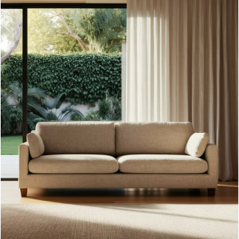 Canapé 3 places tissu beige