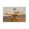 Table ronde monastère chêne massif allonges intégrées Table ronde monastère chêne massif allonges intégrées