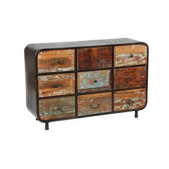 Commode 9 tiroirs en bois...