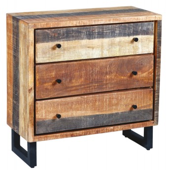 Commode 3 tiroirs bois massif