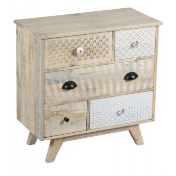 Commode 5 tiroirs bois...